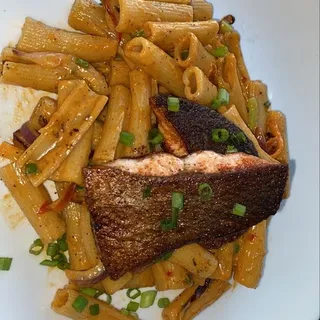 SPICY CREOLE SALMON PASTA