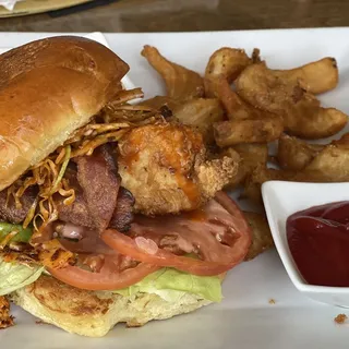 HOT HONEY FRIED CHICKEN SANDWICH