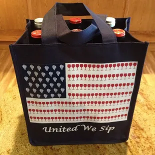 How cute is this wine tote? And it's only $7! They have an awesome retail section.