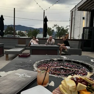 Cheese board, mountains, what's not to love?!?