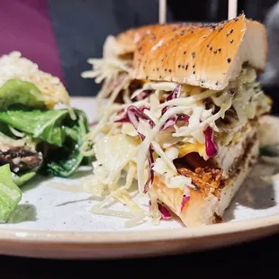 Crispy Chicken Sandwich &amp; Spaghetti Squash