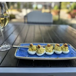 Deviled Eggs w/ Bacon