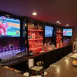 8 T.V's for viewing all areas