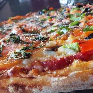 Brick oven homemade pizza