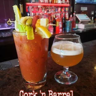 drink, oysters and mussels