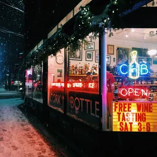 he outside of a restaurant