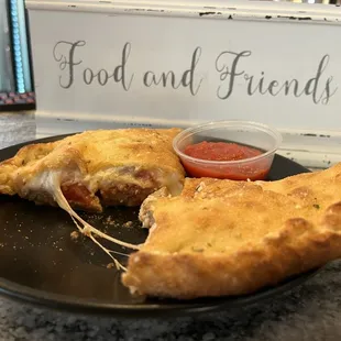 Calzones at the Cork N Crust