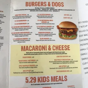 the menu