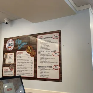 Catering menu