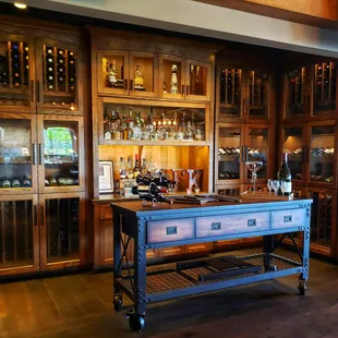 Wine cellar area