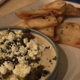 Roasted Garlic and Smoked Blueberry Hummus
