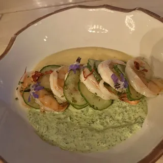 Chilled Gulf White Prawns