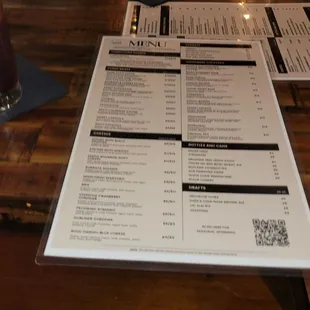 No meals beside the charcuterie boards of cheeses, meats, type snacks.