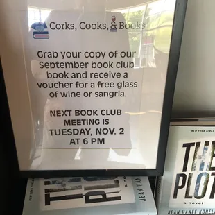 Book club for avid readers.