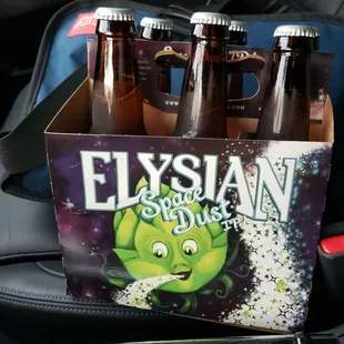 Elysian Space Dust IPA .. so hard to find around town but they have it!