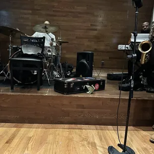 The stage