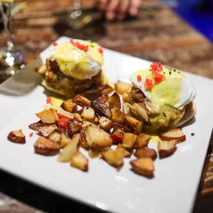 Crab cake Benedict