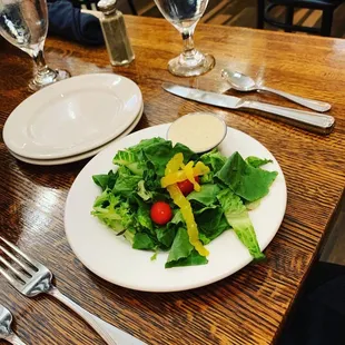 Side salad with chipotle ranch