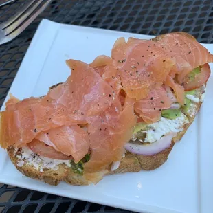 Salmon Bruschetta
