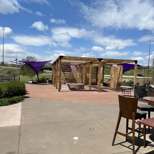 outdoor seating area