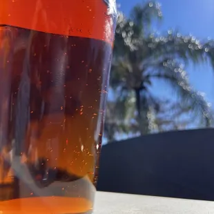 Draught beer on the patio!