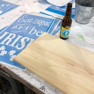Sign making with friends!