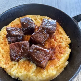 Burn Ends &amp; Cheese Grits