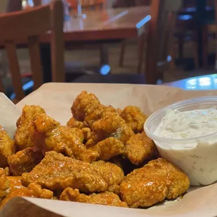 Spicy catfish nuggets