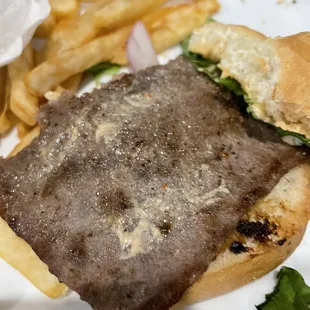 Three steakums was the steak sandwich ugh