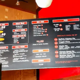 Menu board 3/8/23