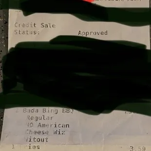 Proof Casey took the order and was as he lied stating he needed in order to fix the order