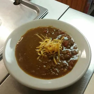 Cold? We have homemade chili.