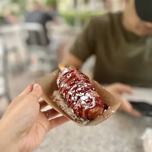 Breakfast Sausage and Egg Corn Dog