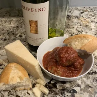 Italian meatballs with house made marinara