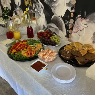 Wedding shower platters