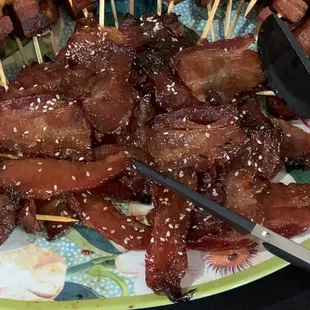 Sweet and spicy bacon candy