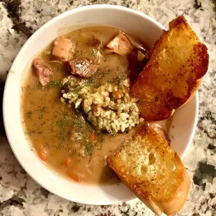 Smoked turkey and sausage gumbo