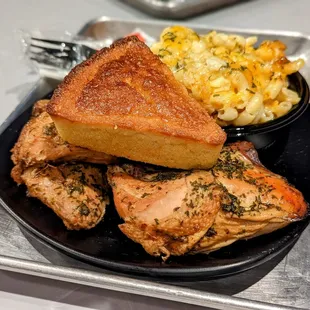 October 25, 2022; Baked chicken (4 pcs) with side of Mac and cheese ($19.99).