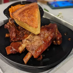 October 25, 2022; BBQ ribs (4 pcs) with side of yams ($17.99).