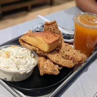 October 19, 2022; Catfish (2 pcs), side of potato salad ($18.99); Southern Twang ($4).