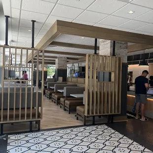 Over view of the restaurant