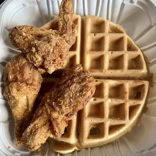 Chicken 2 Pieces and Waffles Special