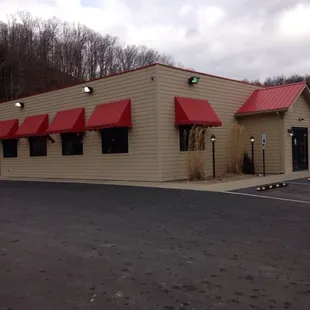 Front few from the parking area