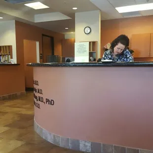 front desks check in areas