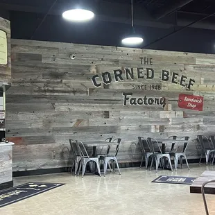 the interior of the restaurant