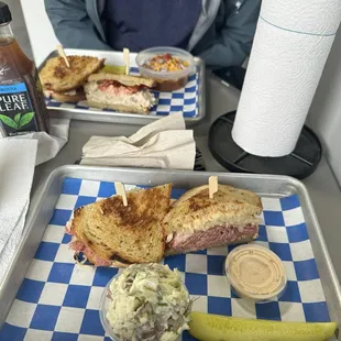 Tuna Melt and Reuben