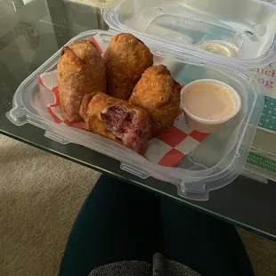 Reuben eggrolls