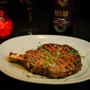 "Our signature Bone-In Ribeye"