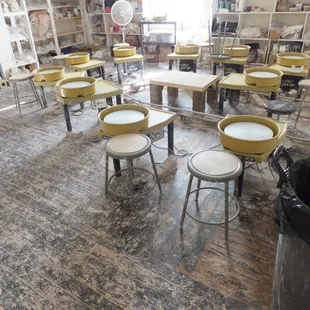 Part of the Pottery studio