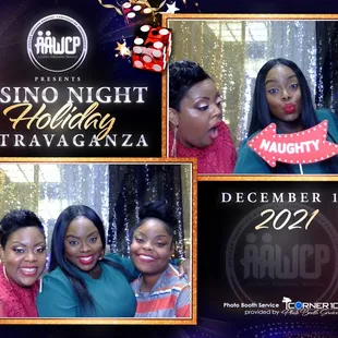 Corner 10 Photo Booth Services - Casino Themed Holiday Party